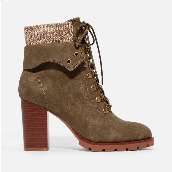 Keltie Lace-up Bootie - Olive - Picture 4 of 9
